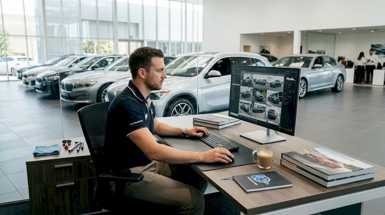 Workflow beeldcorrectie autoshowrooms: 70% tijdwinst