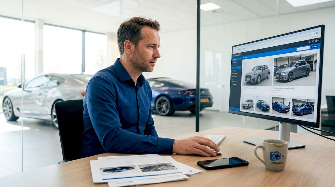 Begrip uniform fotobeheer voor autodealers